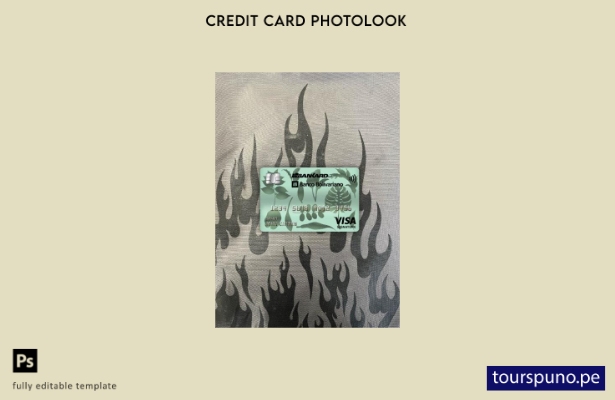 listo para imprimir Ecuador Banco Bolivariano banco visa firma tarjeta fotolook 
